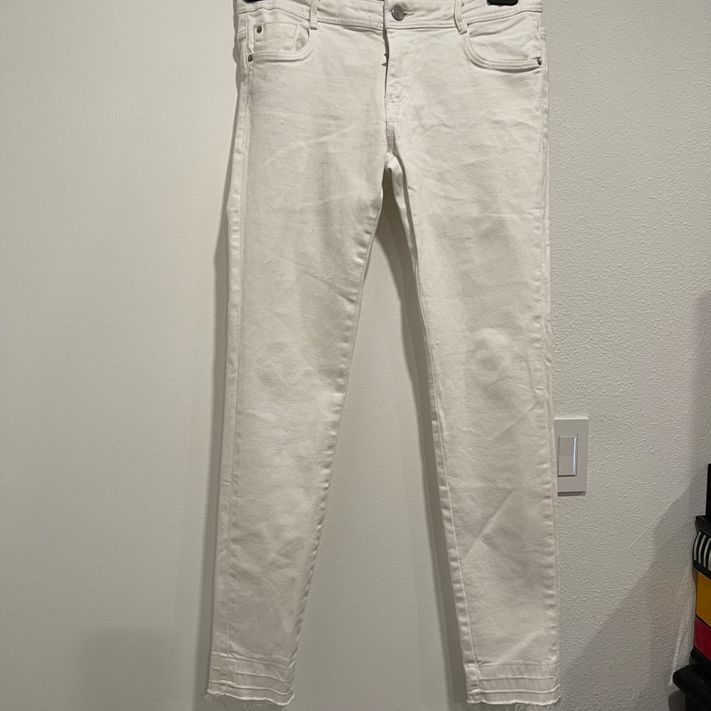 Zara‎ Women's White Skinny Jeans